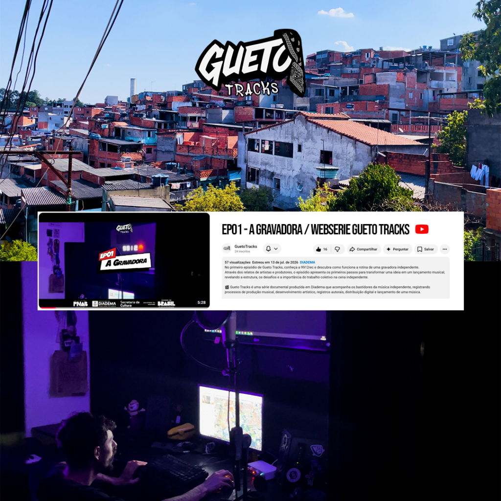Gueto Tracks transforma os bastidores da música periférica em patrimônio audiovisual de Diadema