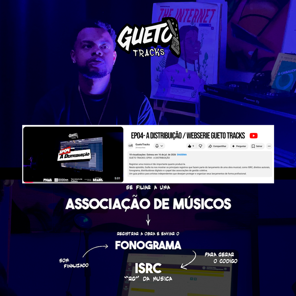 Gueto Tracks transforma os bastidores da música periférica em patrimônio audiovisual de Diadema