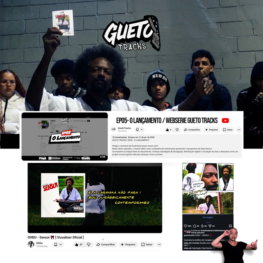 Gueto Tracks transforma os bastidores da música periférica em patrimônio audiovisual de Diadema